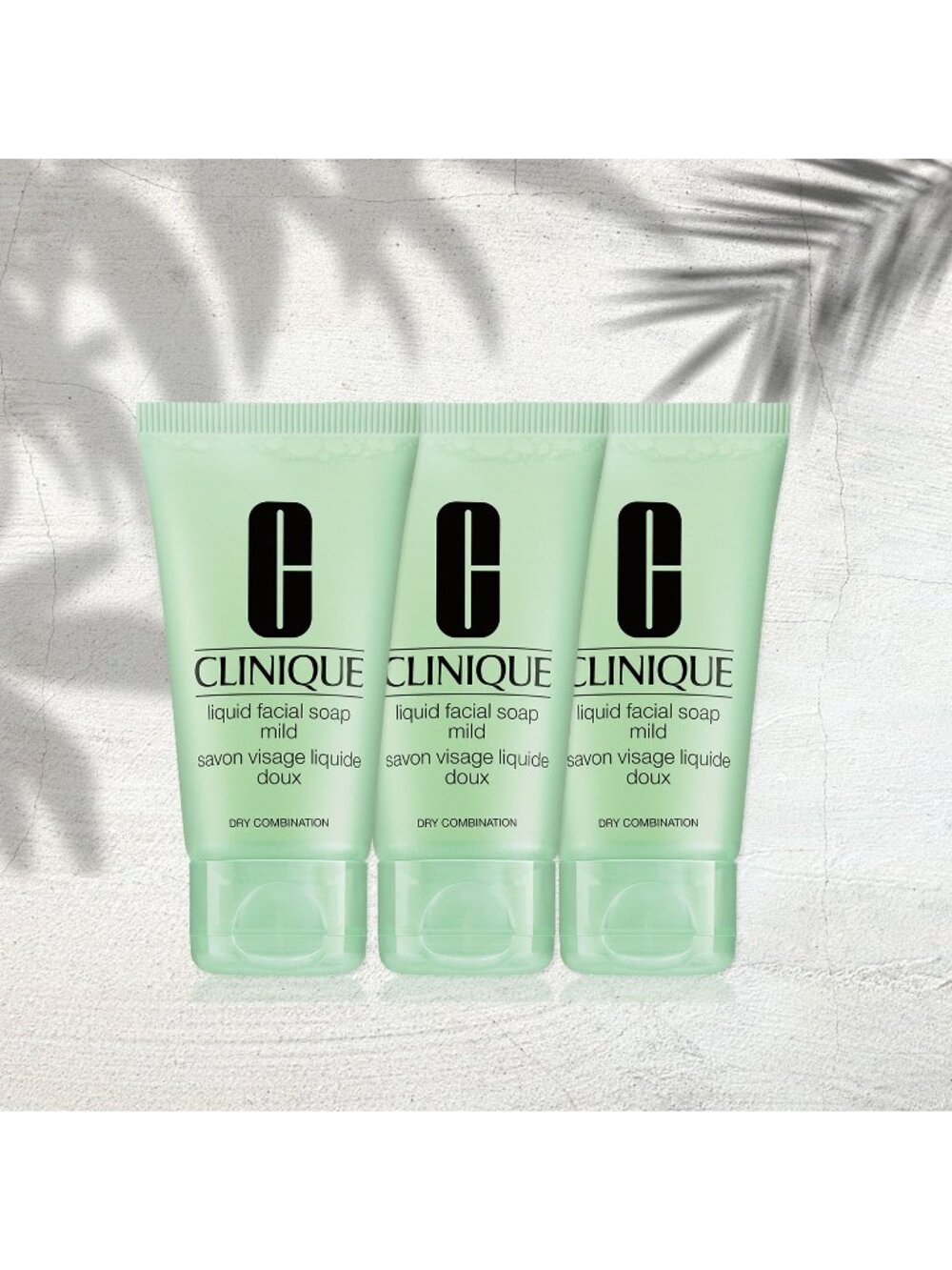 3 Clinique Liquid Facial Soap Mild Dry Combination 1oz/30ml